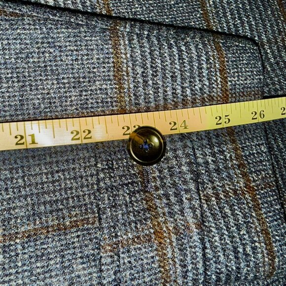 Loro Piana Neiman Marcus IT 50R NEW Mens Navy Plaid Dream Coat 100% Wool RT1995$ - Picture 14 of 14